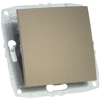 Mecanism Intrerupator simplu Mono Electric, 10A, light fume Mecanism Intrerupator simplu Mono Electric, 10A, light fume