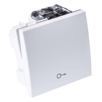 Intrerupator revenire usa Mono Electric SERIA M, 2 module, 10A, alb Intrerupator revenire usa Mono Electric SERIA M, 2 module, 10A, alb