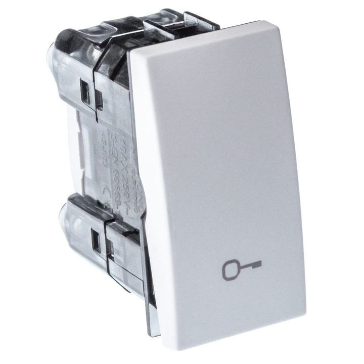 Intrerupator revenire usa Mono Electric SERIA M, 1 modul, 10A, alb