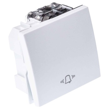 Intrerupator sonerie Mono Electric SERIA M, 2 module, 10A, alb Intrerupator sonerie Mono Electric SERIA M, 2 module, 10A, alb