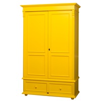 dulap szel-mob cu 2 usi si 2 sertare culoare galben vopsit 100 lemn masiv imagen 28_0_
0