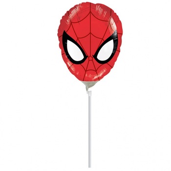 Balon Folie Mini Figurina Spider Man (Aer), 10x15cm, AMS 26331 02 Balon Folie Mini Figurina Spider Man (Aer), 10x15cm, AMS 26331 02