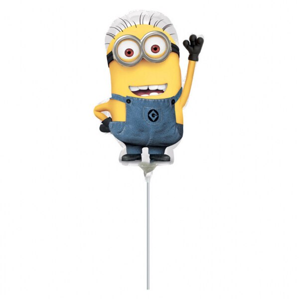 Balon Folie Mini Figurina Minion - Despicable Me (Aer), 10x15cm, AMS 29957 02