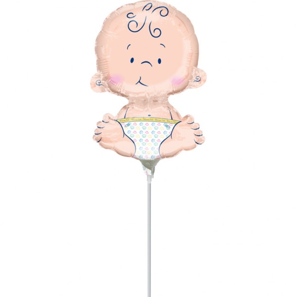 Balon Folie Mini Figurina Bebelus (Aer), 10x15cm , AMS 35608 02