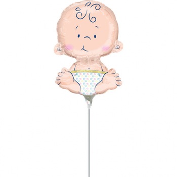 Balon Folie Mini Figurina Bebelus (Aer), 10x15cm , AMS 35608 02 Balon Folie Mini Figurina Bebelus (Aer), 10x15cm , AMS 35608 02