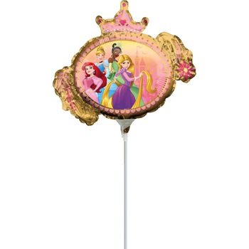 Balon Folie Mini Figurina Printese, 2 fete, (Aer), 10x15cm, AMS 40308 02 Balon Folie Mini Figurina Printese, 2 fete, (Aer), 10x15cm, AMS 40308 02