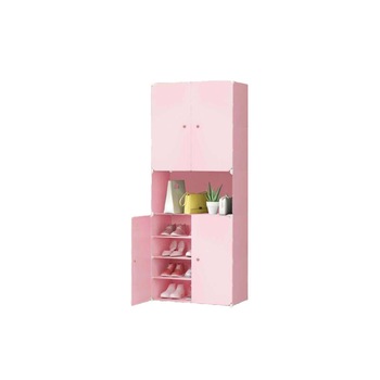 Dulap Pantofi Naimeed D2694P, culoare Roz, 150x60x31 cm Dulap Pantofi Naimeed D2694P, culoare Roz, 150x60x31 cm