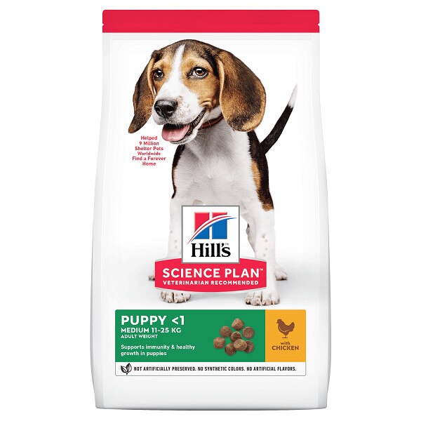 Hrana pentru Caini, Hill's SP Canine Puppy Medium Pui, 800 g