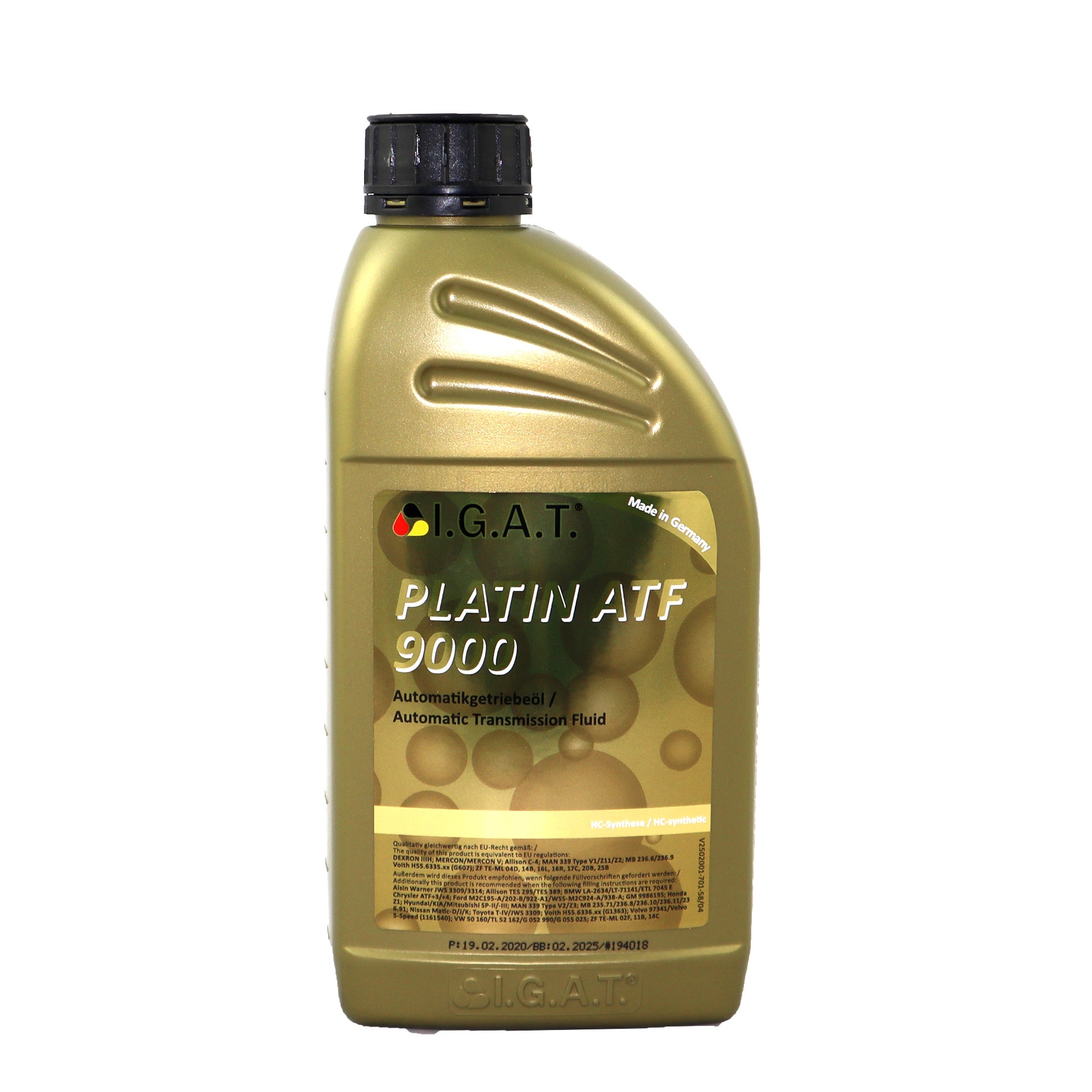 Трансмисионно масло I.G.A.T. Platin ATF 9000, 1L - eMAG.bg