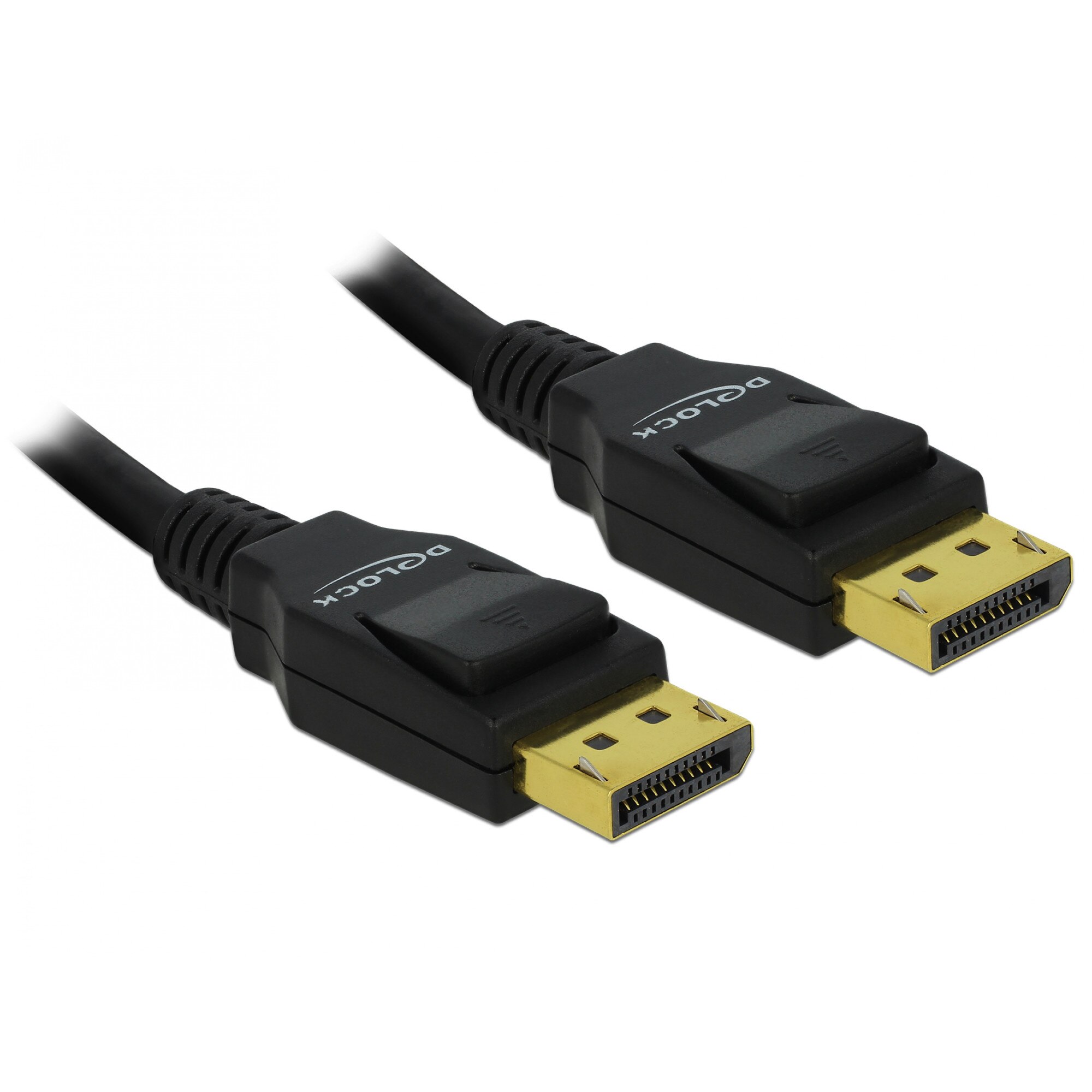 Cablu Displayport T-T v1.2 4K ecranat 3m Negru, Delock 82424