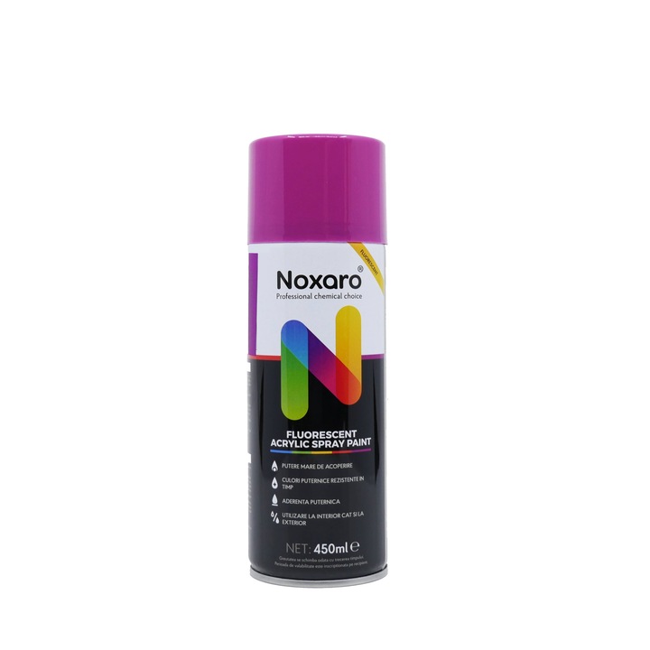 Noxaro Fluoreszkáló festék spray, 450ml, lila