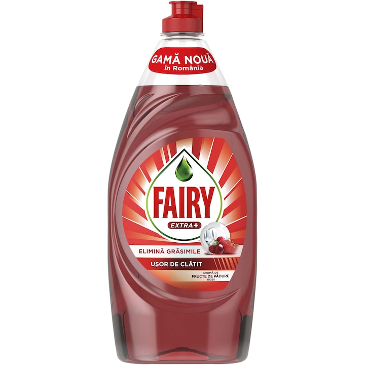 Почистващ препарат за съдове Fairy Extra+, Горски плодове, 900 мл