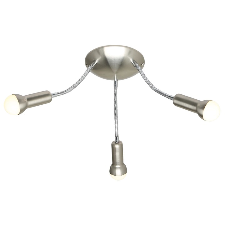 Плафон Candellux Arc, 3x40W Е14, Матиран хром