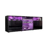 comoda tv cu led 146 cm negru lucios granada mdf led rgb telecomanda soft close imagen 4_0_
0
