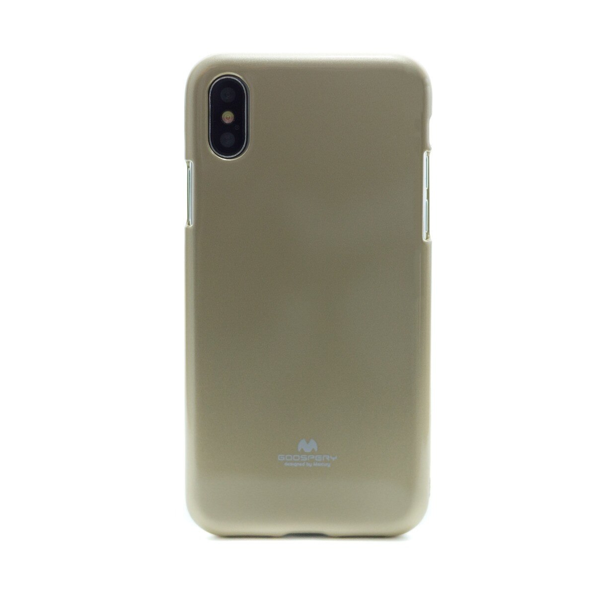 Husa Jelly Iphone X Auriu Goospery