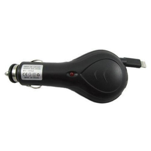 Incarcator auto Iphone 5 cu fir retractabil 12/24V 3081 Carmax