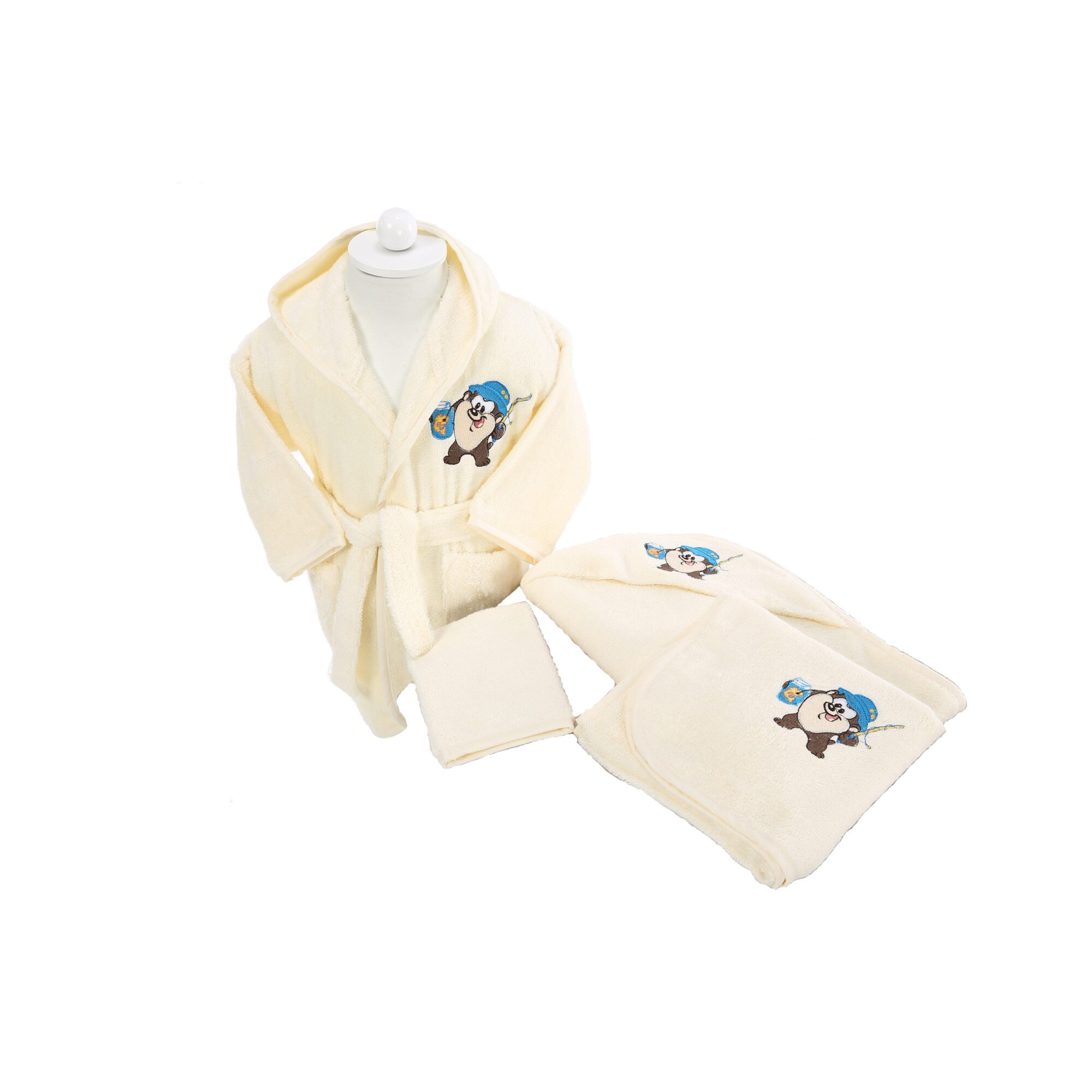 Set 4 piese , Ozdilek Bebe Taz , culoare crem