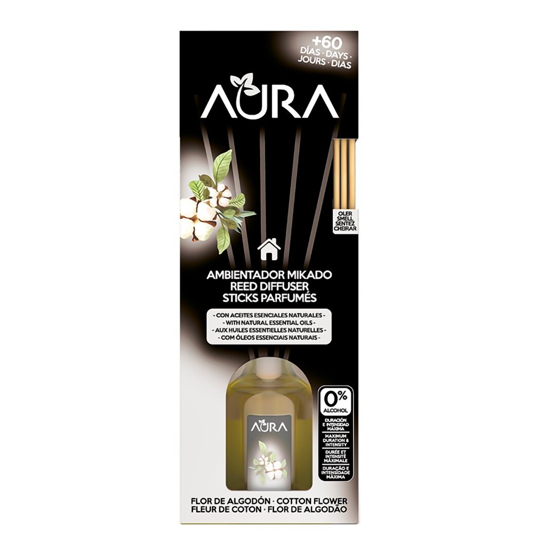 Odorizant sfera 0% alcool Aura, Floare de bumbac 50 ml,+ 60 zile