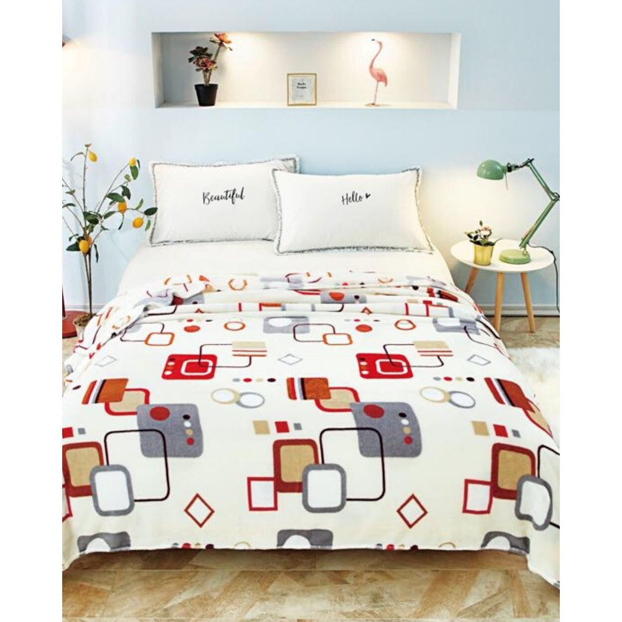 Patura Cocolino, Pat Dublu, 200x230 cm, Random Shapes