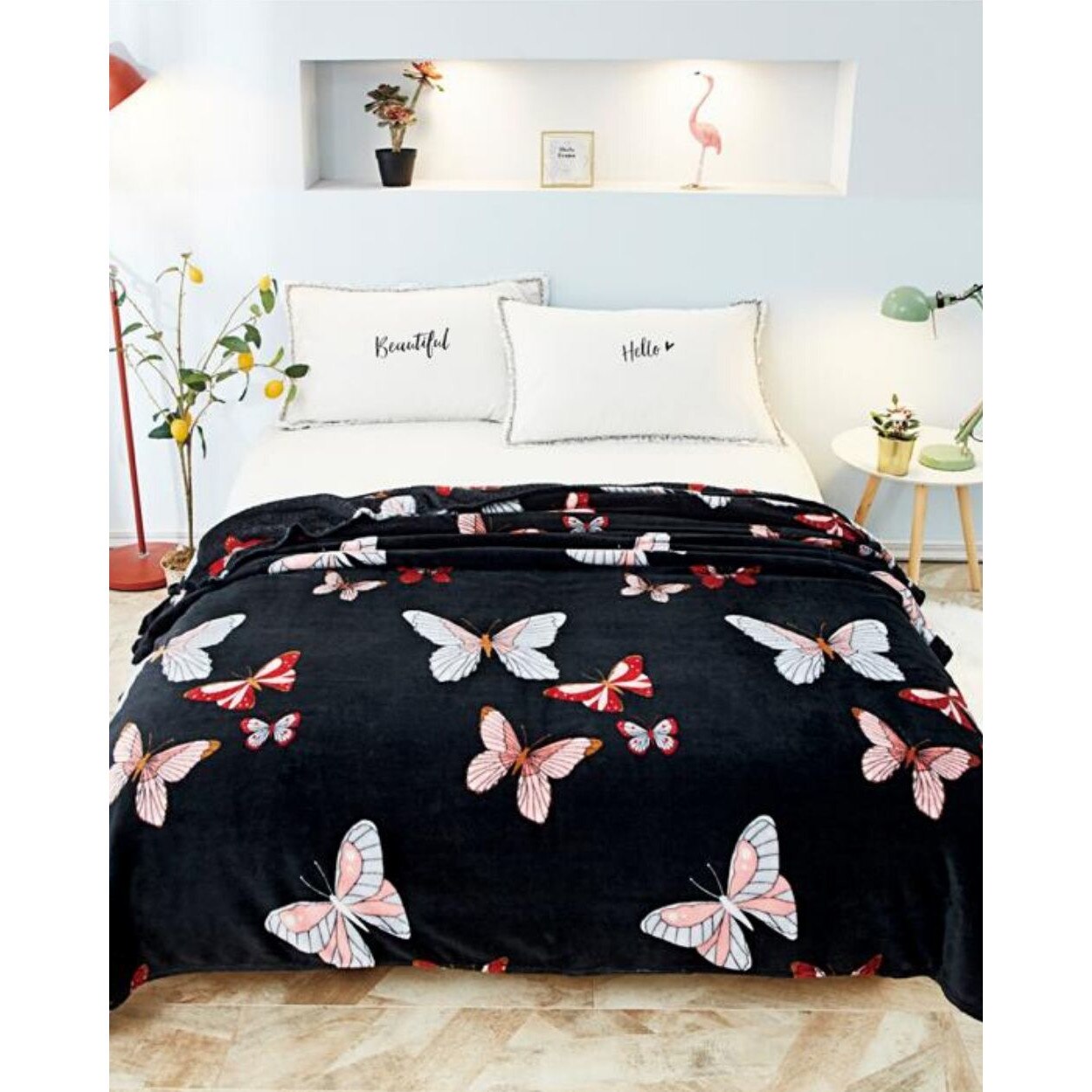 Patura Cocolino, Pat Dublu, 200x230 cm, Butterfly Art