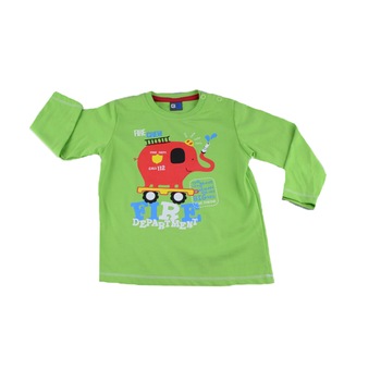 Bluza cu maneca lunga pentru baieti GT GT-4051V, Verde, 86 Bluza cu maneca lunga pentru baieti GT GT-4051V, Verde, 86