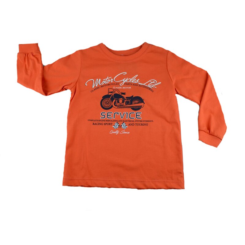 Bluza cu maneca lunga pentru baieti GT GT-3820, Portocaliu, 92