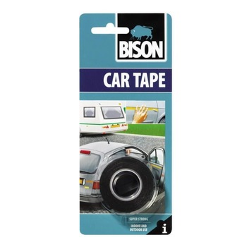Banda dublu adeziva pentru auto, Bison 1,5mx19mm, Negru Banda dublu adeziva pentru auto, Bison 1,5mx19mm, Negru