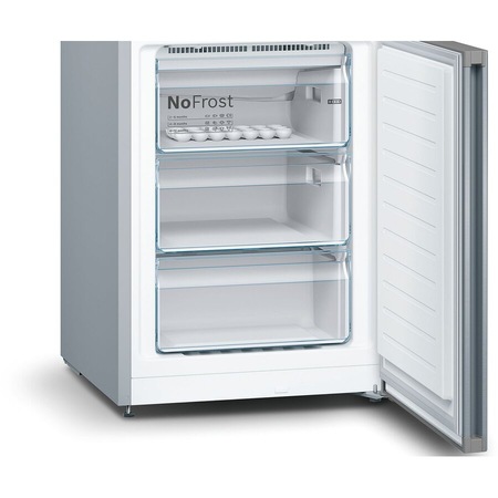 Combina frigorifica Bosch KGN39XI326, 366 l, Clasa A++, No Frost, VitaFresh, Iluminare LED, H 203 cm, Inox