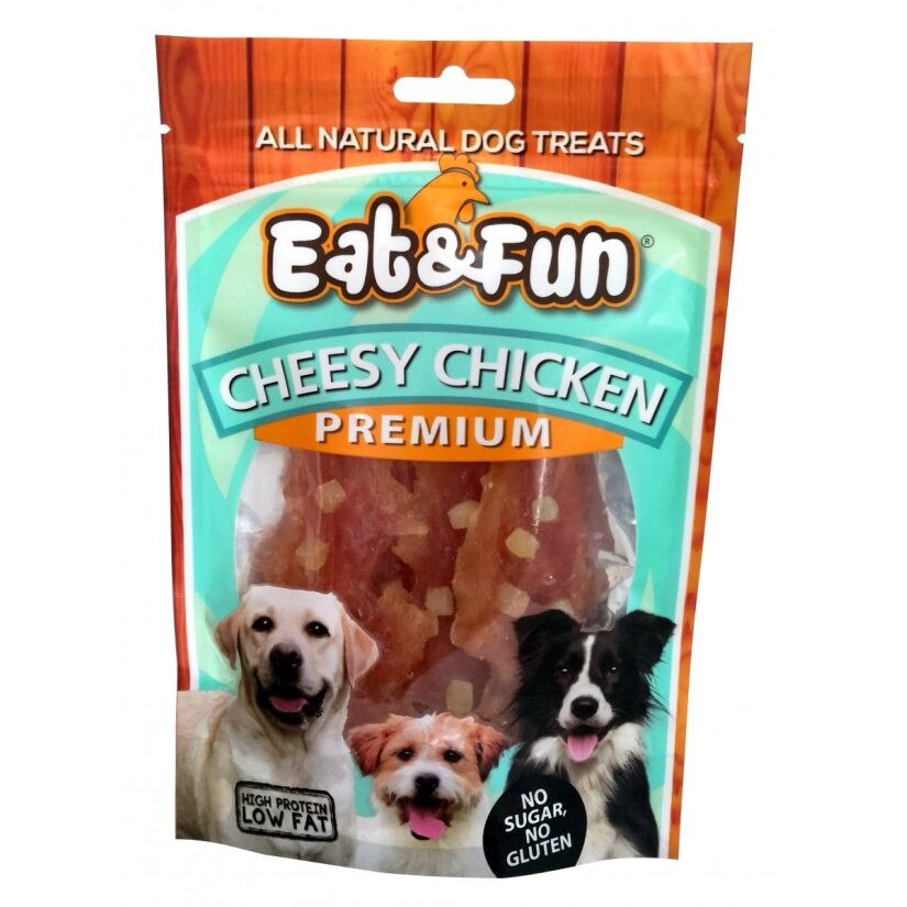 Recompense Caini Eat&Fun pui si branza 100 g Premium