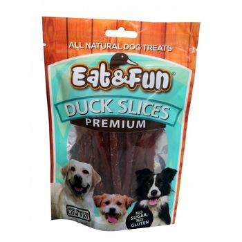 Recompense Caini Eat&Fun felie de rata 100 g Premium Recompense Caini Eat&Fun felie de rata 100 g Premium