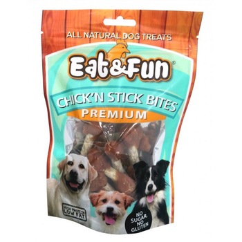 Recompense Caini Eat&Fun sticks pui 100 g Premium Recompense Caini Eat&Fun sticks pui 100 g Premium