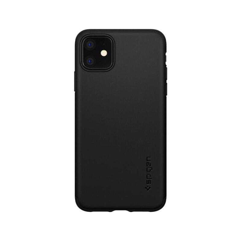 Husa Premium Originala Spigen Thin Classic 360 Slim iPhone 11 Pro, Negru