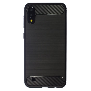Husa Silicon Samsung Galaxy M10, Carbon Negru Husa Silicon Samsung Galaxy M10, Carbon Negru