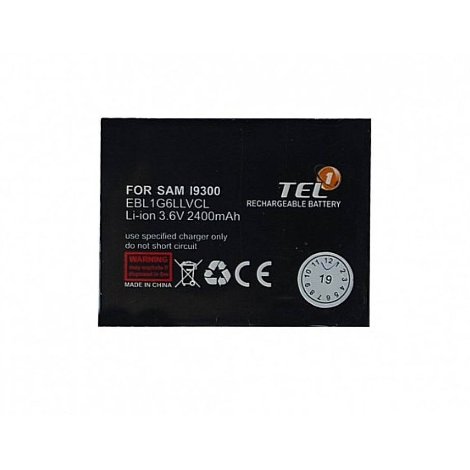 Acumulator Li-Ion Tel1 tip Samsung EBL1G6LLVCL pentru Galaxy S3 i9300 2400mAh