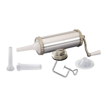 Masina Umplut Carnati, 10.7x28.6 cm, 2.5 Kg, Inox, Culoare Gri Masina Umplut Carnati, 10.7x28.6 cm, 2.5 Kg, Inox, Culoare Gri