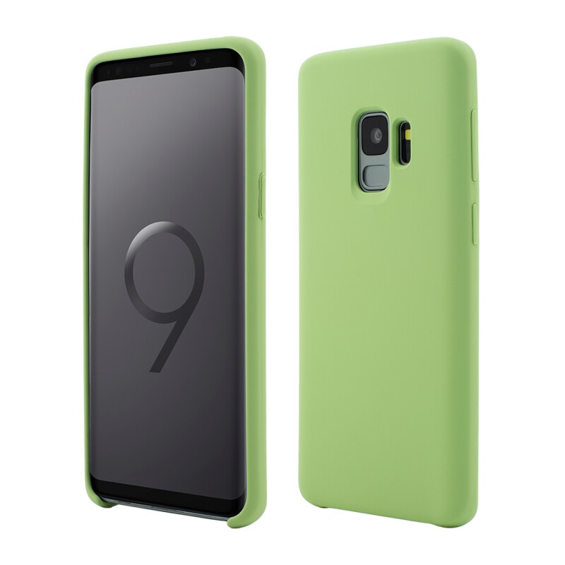 Husa de protectie Vetter pentru Samsung Galaxy S9, Clip-On Soft Touch Silk Series, Green