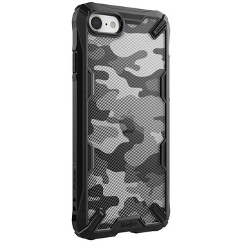 Husa de protectie Ringke Fusion X pentru iPhone SE 2/ iPhone 7/ iPhone 8, Negru/Camuflaj Husa de protectie Ringke Fusion X pentru iPhone SE 2/ iPhone 7/ iPhone 8, Negru/Camuflaj