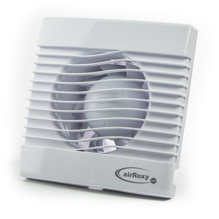 Ventilator baie Airroxy, model pRim 100 S, Debit 104 mc/h, Alb