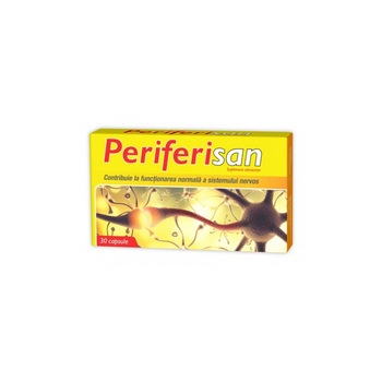 Supliment alimentar Periferisan pentru functionarea normala a sistemului nervos, 30 capsule, Zdrovit Supliment alimentar Periferisan pentru functionarea normala a sistemului nervos, 30 capsule, Zdrovit