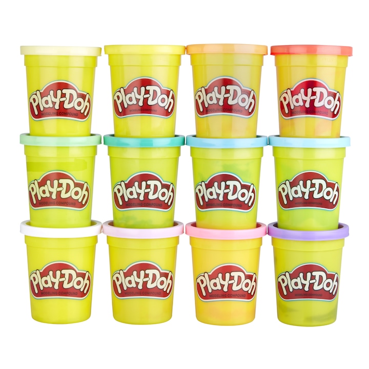 Set Play-Doh - Spring Colors, 12 culori