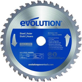 Panza circular metal Evolution 185mm x 20mm Evo Steel 40 Dinti Albastru Panza circular metal Evolution 185mm x 20mm Evo Steel 40 Dinti Albastru