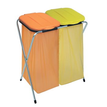 Suport pentru saci de gunoi “ECOFIX 2”, cm 36 x 42 x 78-h, pentru saci de la 20 l la 130 l, pentru colectare selectiva Suport pentru saci de gunoi “ECOFIX 2”, cm 36 x 42 x 78-h, pentru saci de la 20 l la 130 l, pentru colectare selectiva