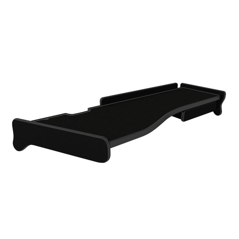 Masa bord, F-CORE, model lung, cu sertar, pentru MERCEDES ACTROS MP2 / MP3, 2002+, Negru/ Gri