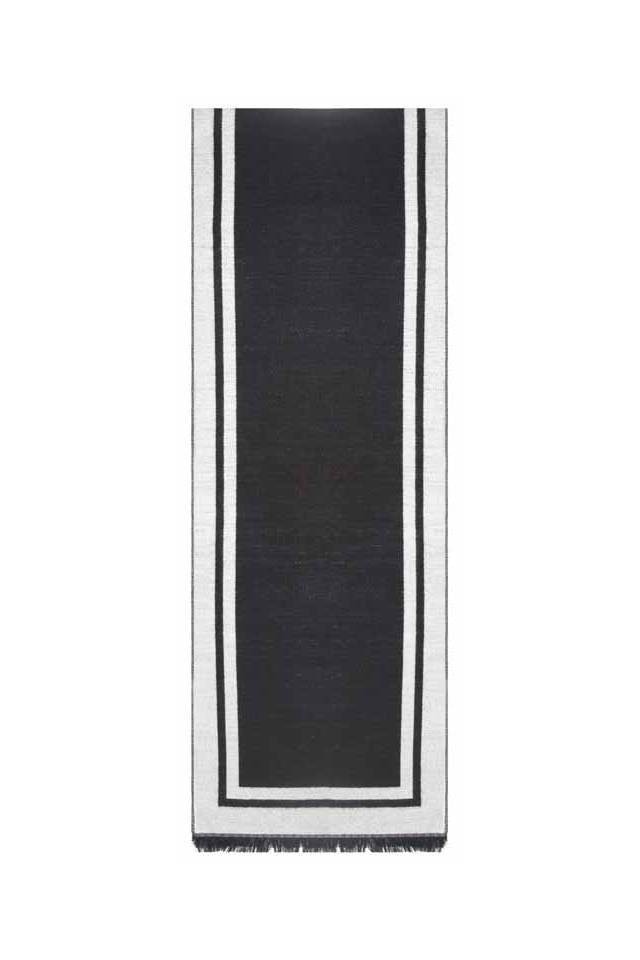 Esarfa barbati, negru gri, vascoza, 33 x 180 cm, E105-01