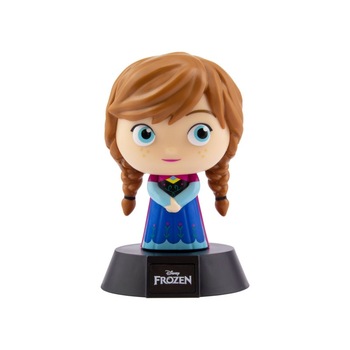 Lampa de veghe Frozen Anna , 3D , 10 CM, Multicolor Lampa de veghe Frozen Anna , 3D , 10 CM, Multicolor
