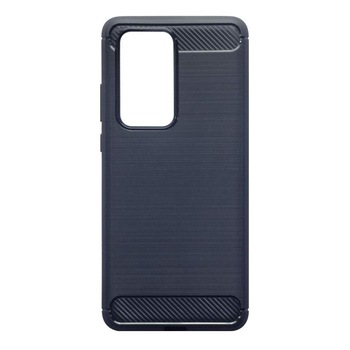 Husa silicon Huawei P40 Pro model Carbon, Antisoc, TPU Albastru Husa silicon Huawei P40 Pro model Carbon, Antisoc, TPU Albastru