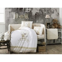 lenjerie patut bebelusi bumbac 100 4 piese hobby home bonita - gold imagen 15_0_
0