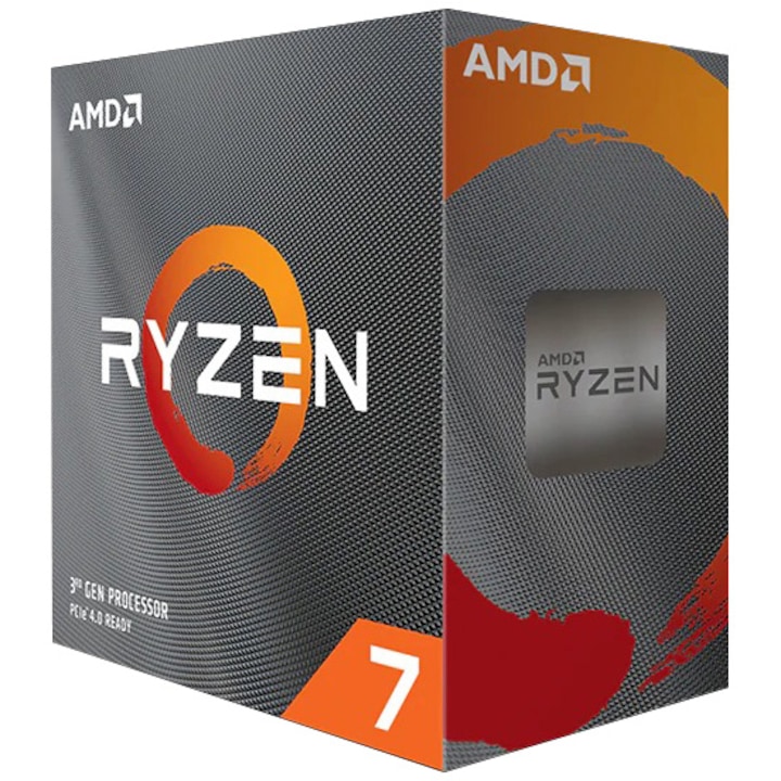 AMD Ryzen™ 7 3800XT processzor, 36MB, 4.7 GHz, hűtő nélkül
