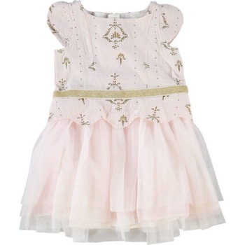Rochie tutu fetite BILLIEBLUSH, cu detalii din jacard, auriu-rose Rochie tutu fetite BILLIEBLUSH, cu detalii din jacard, auriu-rose