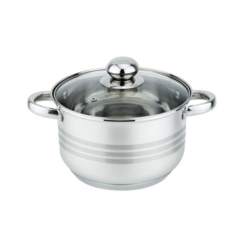Oala cu capac Floria ZLN-4052, Inox, 22 x 14 cm, 4 L Oala cu capac Floria ZLN-4052, Inox, 22 x 14 cm, 4 L